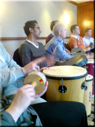 Team building drums in Leeds, Bradford and West Yorkshire.