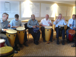 Real life team building benefits of an Active Rhythmology drumming workshop